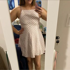 Pink Embroidered Floral Francesca’s Dress